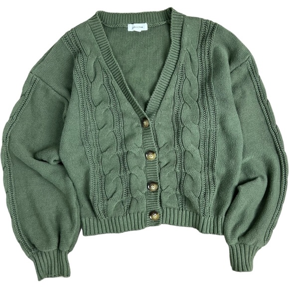 stitch & Pine Sweaters - 100% cotton cable knit cardigan